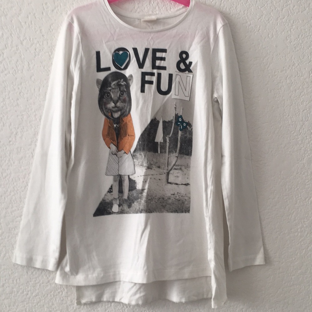 Girls long sleeve Zara top